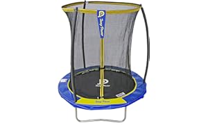STARFLEX Trampoline Jump Power Extérieur Enfant - Diamètre 183/305/370/430 cm, Cadre sans Soudure, Filet de Sécurité, Connecteur Breveté, Montage/Démontage Rapide