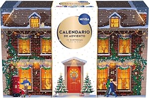 NIVEA Adventskalender 2025, presentset med 24 måste-ha produkter, julkalender med kosmetika och tillbehör - torr, blandad, no