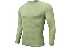 Djtnzdm Hauts Thermiques Homme Compression Manches Longues Respirant sous Vetement Hiver Homme Polaire Tee Shirt Thermolactyl Sport Gym Ski Vêtement Chaud