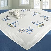 VERVACO Stickdecke Frühling Blumen – 80x80 Cm, Kreuzstich-Set Mit Allem Zubehör