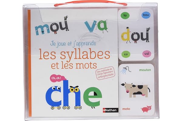 Je joue et j'apprends les syllabes et les mots - coffret cartes et livre - Dès 5 ans