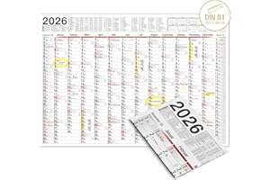 ‎TOBJA DDS Calendar 2022 Wall Calendar Poster Calendar Large XXL Wall Planner 100 cm x 70 cm. / 39.37 x 27.55 inches. Larger than A1 Year Planner Delivered Folded / Rolled Up Wall Holiday Planner with Preview for 2023 (1 piece).