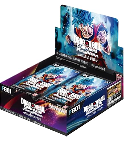 DRAGONBALL CARDS 2 BOX FB01 FB02 セット DBZ Booster Packs Bundle (5 Packs - FB-01, FB-02, FB-03, FB