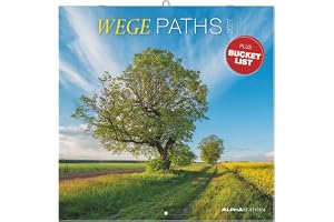 Wege 2027: Wandkalender 30x30 cm (30x60 cm geöffnet) mit Notizkalendarium und 12 Landschaftsmotiven