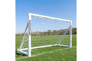 QUICKPLAY Q-Fold Football Goal | 30-Second Folding Design for Easy Setup | Backyard Portable Weatherproof Football Goal for Adults & Kids [Single Goal]