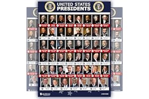 Young N Refined All Presidents of the United States of America Poster 15x20 Laminated Classroom School Decoration Study History USA 15x20 Inches