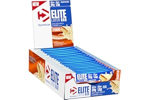 Dymatize Elite Layer Bar White Choc Vanilla & Caramel 18x(2x30g) - Barre hyperprotéinée et peu sucrée