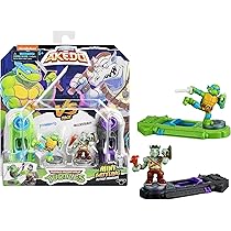 Tortugas Ninja - Akedo Tmnt Versus Pack - Leonardo Vs Rocksteady - Juguetes, Moda Y Más: Ofertas Imperdibles Para Pequeños Exploradores