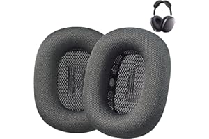 AHG Accessory House Global Upgraded Replacement airpods max ear Cushions pads compatible with Apple AirPods Max Headphones (Space Grey). Silicone Lined Mesh/High-Density Foam/Strong Magnet