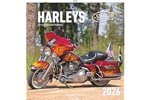 Harleys 2026 - Broschürenkalender 30x30 cm (30x60 geöffnet) - Kalender mit Platz für Notizen - Motorräder - Bildkalender - Wandplaner - Harley-Davidson