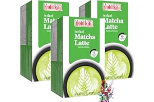 YOAXIA MARKE yoaxia ® - 3er Pack - [ 3x 250g (10x25g) ] GOLD KILI Instant MATCHA Latte Getränk / Matcha Latte + ein kleiner Glücksanhänger gratis