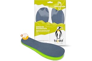 biped plantillas pies descalzos ASTORGA – 2 pares – plantillas de látex natural con cara superior de tejido aterciopelado fino y suave – para niños y adultos(34)