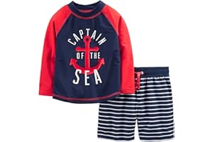 Simple Joys by Carter's Swimsuit Trunk and Rashguard Set Ensemble de Maillot dermoprotecteur Bébé garçon