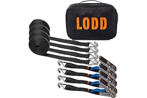 Cinghie a cricchetto in acciaio inossidabile LODD Gancio doppio a J da 6 m con borsa per il trasporto Copertura ideale per piscina