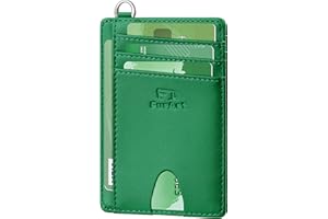 FurArt Credit Card Holder Wallet, Slim RFID Blocking Minimalist Women's Card Wallet