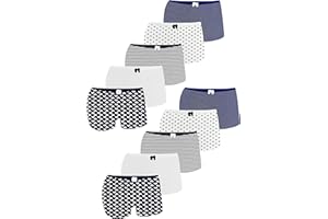 LOREZA ® 10 Boxershorts et Pantys pour Filles - Culottes en Coton Hipster