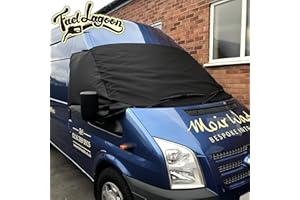 FUEL LAGOON Transit MK7 Front Window Screen Cover Black Out Blind Frost Wrap Curtain (Deluxe)