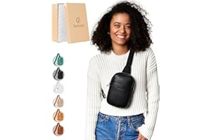 Vantamo Crossbody Bags for Women: RFID Blocking Vegan Leather Sling Bag with Anti-Pickpocket Clip - Trendy & Compact, Secure Style for Everyday Use with Peace of Mind Promise -3 Sizes, 6 Colors
