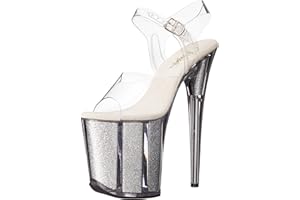 Pleaser Flamingo-808g, Sandalias Abiertas. Mujer