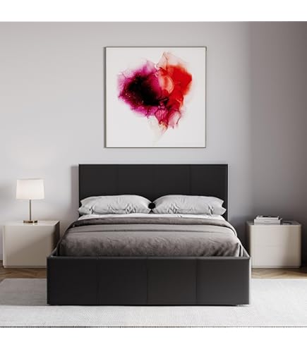 CALISMA Aurora Plush Frame 46-Inch Headboard Luxury Divan Bed With 20-Inch Footboard – Premium Velvet Finish, Soft-Touch Upholstery, Elegant Design For Modern Bedrooms (Blue) (Silver, 5FT