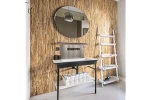 WOODEN WALL DESIGN Revêtement mural en bois recyclé naturel vintage - Panneaux muraux - Décoration murale - Design Brut (1m2)