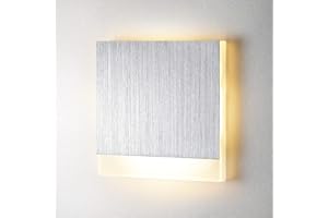 ‎LAMBADO lambado® Premium LED Wandeinbauleuchte für Schalterdose - Treppenbeleuchtung 230V STRIPE in Alu Gebürstet für Innen - 1.5W ColorSwitch für Ambiente & Sicherheit im Dunkeln