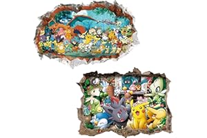 KIBI STORE Stickers Muraux Autocollant Mural pour Chambre Enfants Bébé Décoration Murale Peel et Stick Stickers Muraux Autocollant Sticker Mural 3D