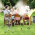 Homasky Standing Misters for Outside Patio, Adjustable Height 4.1 FT Stand Misting System for Cooling Outdoor, Portable Stand Mister for Water Mist Playing, Patio Cooling, Backyard, Porch, TSMB02