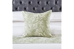 OSVINO Bufanda de cama floral 100% microfibra elegante resistente a la decoloración, funda de edredón para decoración de boda, habitación, dormitorio, verde, 2 fundas de almohada