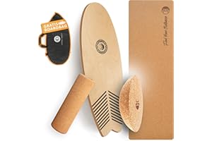 ‎JUCKER HAWAII JUCKER HAWAII Balance Boards - Trick & Surf Balanceboard (100% Echtholz) mit extra rutschfester Oberfläche - Find Your Balance