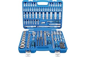 BGS 2245 | Juego de llaves de vaso hexagonal | entrada 6,3 mm (1/4") | 10 mm (3/8") / 12,5 mm (1/2") | medidas en pulgadas | 192 piezas