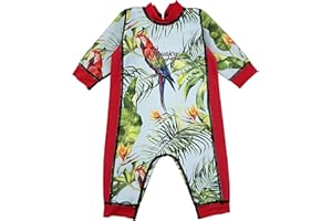 Aquajoy Warmsy – dwustronny kostium kąpielowy dla niemowląt klasy premium, wzór 2 w 1, bardzo ciepły niemowlę, niemowlę, noworodek i dzieci, kostium kąpielowy dla niemowląt, dla chłopca i dziewczynki, ciepły strój kąpielowy dla niemowląt