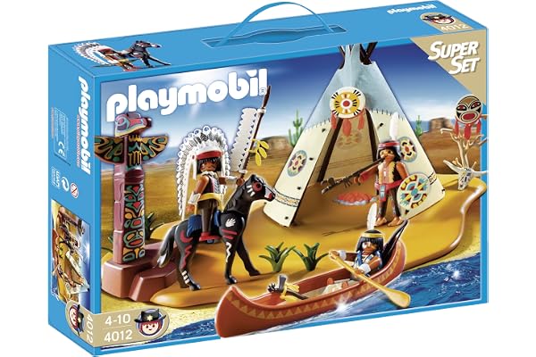 Playmobil - 4012 - Jeu de Construction - Superset Campement des Indiens