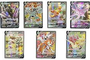 UBIK 60 Cartas Pok V-VMAX, Version ESPAÑOL, Cartas Brillantes, Nueva Version, Regalo Ideal