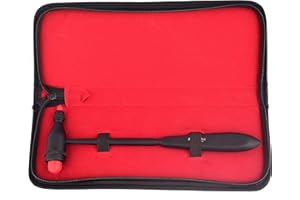 INNOTECH INSTRUMENTS Innotech Tromner neurologischer Reflexhammer für Hautreflexe und Oberflächenreaktionen (Schwarz-Rot)