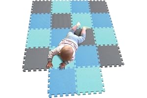 MQIAOHAM® 18 Piezas Alfombra Puzzle Bebe Suelo colchoneta apete Acolchada Infantil Gateo Alfombrillas para Puzzles G301018-107108112