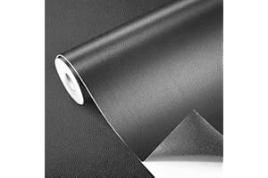 GELAISI 60 * 200cm Patch de Réparation en Cuir,Papier Peint Auto-Adhésif en Cuir PU Patch de Réparation Kit pour Réparation et Rénovation de canapé,Sac à Main,Meubles,sièges de Voiture(1 Rouleau Gris