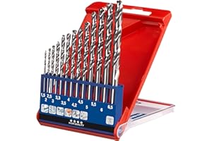 kwb Silver Star Metallbohrer-Satz, HSS-G – Bohrer-Set, 13-teilig für alle handelsüblichen Bohrmaschinen