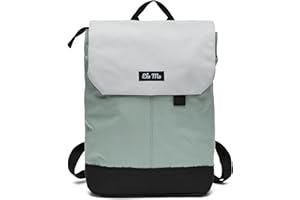 Ela Mo Rucksack Damen - Daypack schön u. durchdacht - Laptop Rucksäcke für Frauen - Anti Diebstahl Tasche für Schule, Uni, Business (Mintgrey)