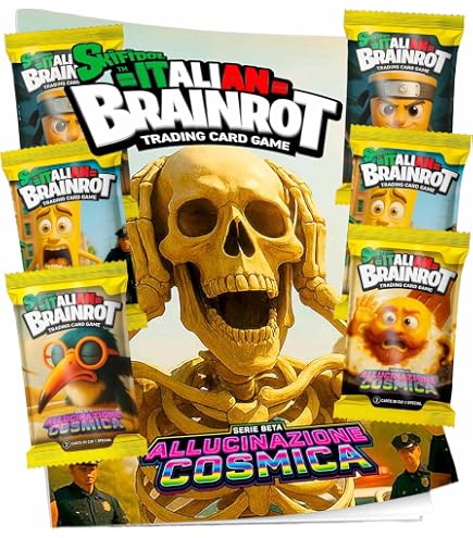 180 Pièces Carte Brainrot Set 36 Boosters Scellés - Jeu Italian Brainrot Collection