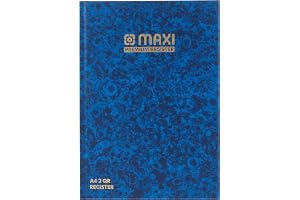 MAXI REGISTER BOOK/MANUSCRIPT BOOK A4 2QR 60GSM 96 SHEETS