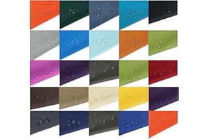 NEOTRIMS Waterproof Canvas Fabric Material, 33 Colours for Upholstery, Beanbags & Covering Home,Garden. 600 Denier / 20 Ounce Thick Heavy Duty,Outdoor.Water Balls Slide Off Fabric. Red, 2mts