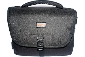 SHOPEE DSLR/SLR Camera Shoulder Lens Bag Case with Adjustable Shoulder Strap, Compatible for Nikon, Canon, Sony Cameras & Lenses
