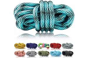 Ganzoo PPM Seil 5 Meter, Tauseil, Hunde-Leine, Halsband, Takeln, Polypropylen Multifilem Rope, 10mm Stärke, Wave Türkis