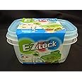 Locknlock Ez Lock Pastel Rectangular Container, Set Of 2 Piece - Blue Hle6320W