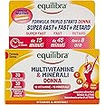 Equilibra Integratori Alimentari, Multivitamine & Minerali Donna, Integratore Tripla Azione di Magnesio, Ferro, Acido Folico 
