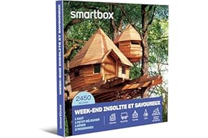 Smartbox - Coffret Cadeau Week-End Insolite et Savoureux - Idée Cadeau Originale - Une Nuit avec Petit-déjeuner et dîner pour 2