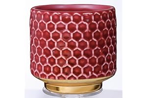 Bloomingville Maceta Home - Macetas Decorativas Color para Interior Estilo Retro Creativo S (10 cm ø), Rojo, Cerámica