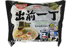 KIDSNADO Nissin Demae Black Garlic Oil Instant Ramen Noodles 30 Packs by N/A