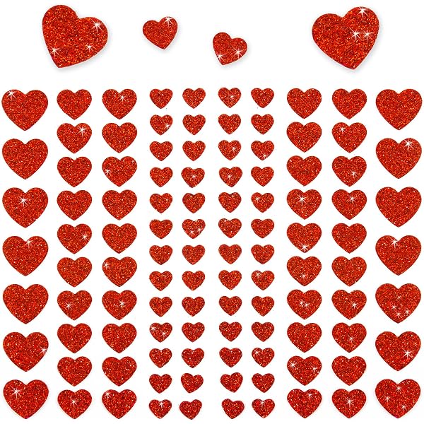 Herz Haarreif Rot Mit Pailletten | Für Valentinstag, Party, Karneval | Glitzer Kopfschmuck